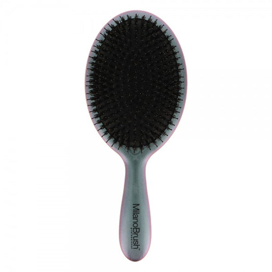 MilanoBrush Gorgeous hair brush. Amethyst dark plaukų šepetys. Limituota kolekcija.